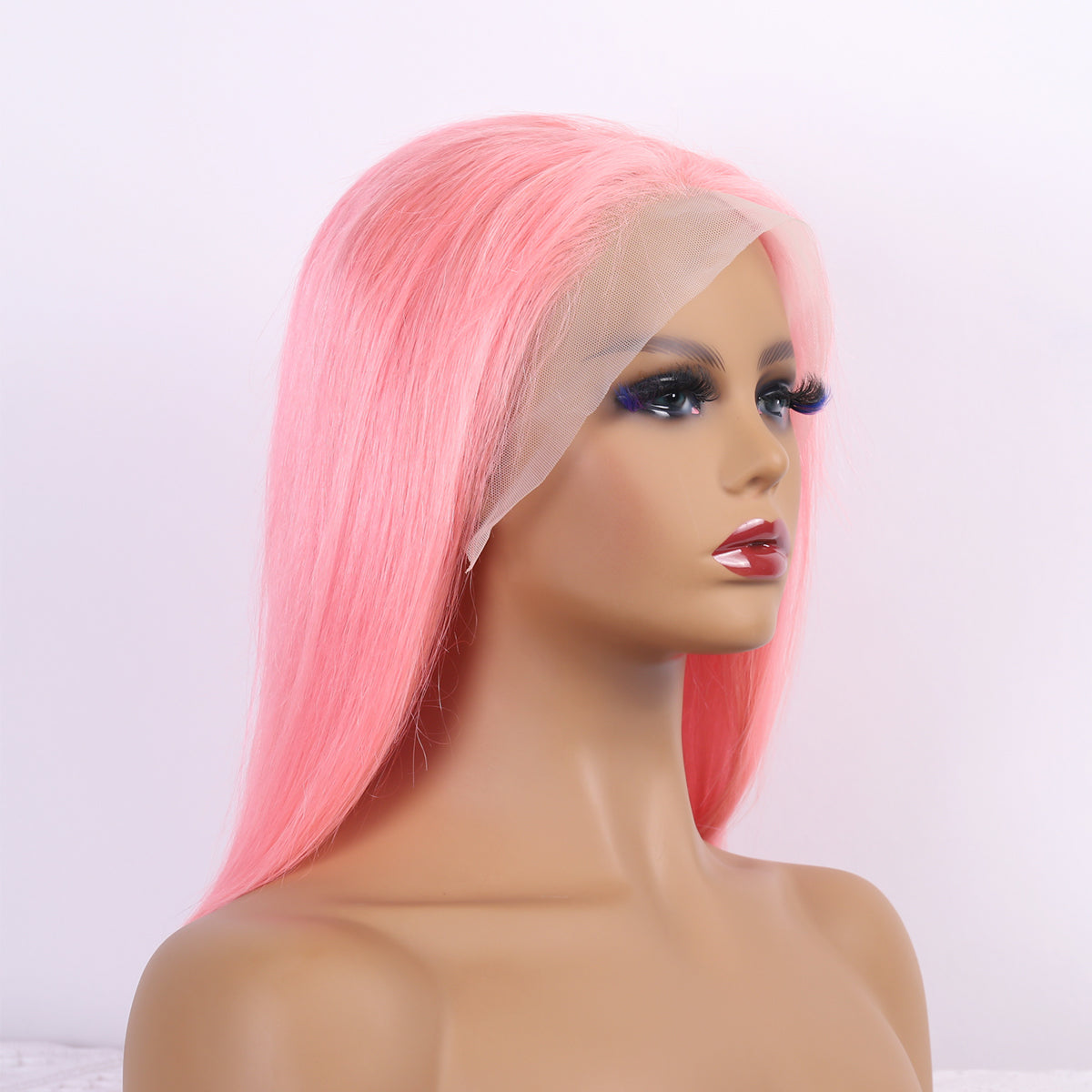 Pink Lace Front Wig Human Hair 13x4 Hd Lace Pink Straight Wigs Human Hair Transparent Lace  Human Hair Wigs for Women