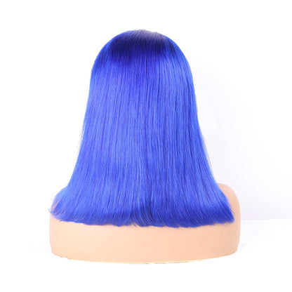 Roalblue Lace Front Wig Human Hair 13x4 Hd Lace Pink Straight Wigs 100%Human Hair Transparent Lace Human Hair Wigs