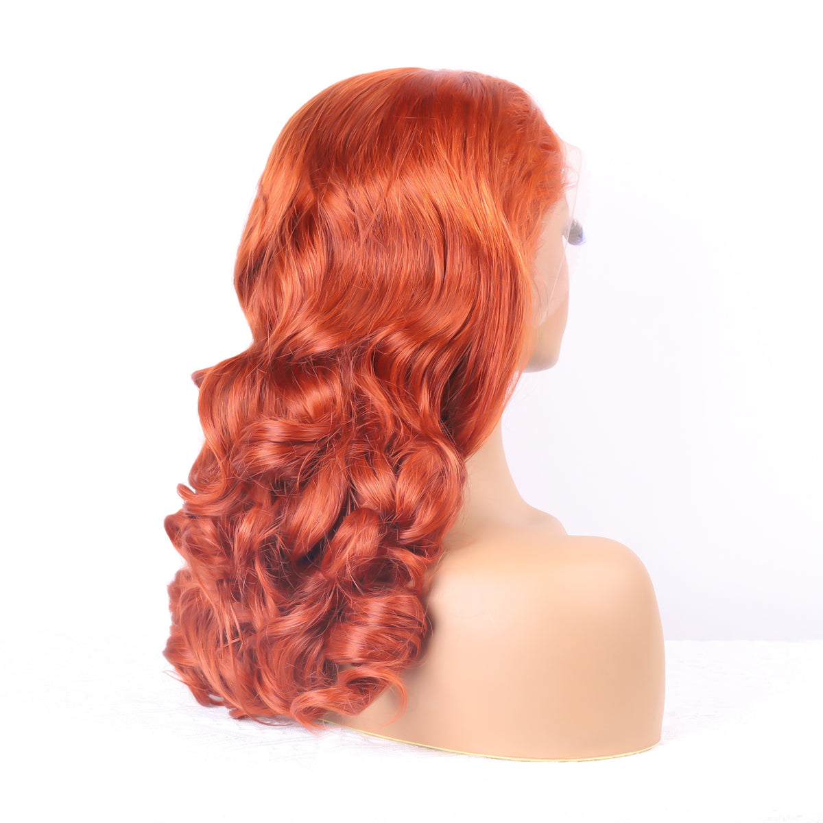 Ginger Orange Lace Front Wigs Human Hair loose Wave 13x4 Transparent HD Lace Frontal Wigs Colored Wigs 350#18inch