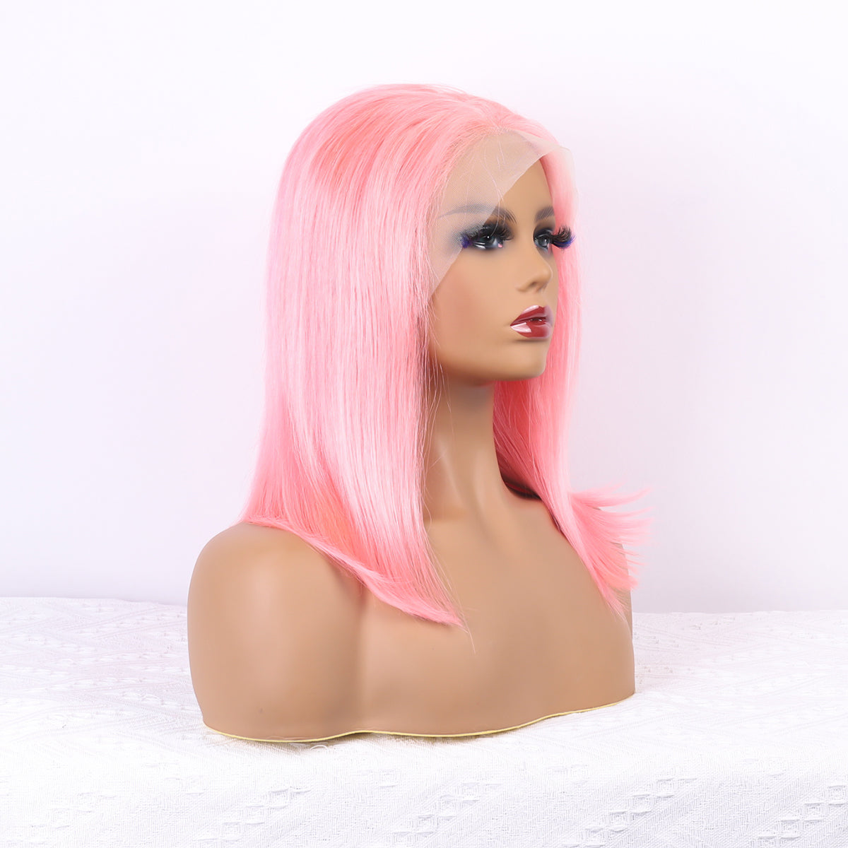 Pink Lace Front Wig Human Hair 13x4 Hd Lace Pink Straight Wigs Human Hair Transparent Lace  Human Hair Wigs for Women