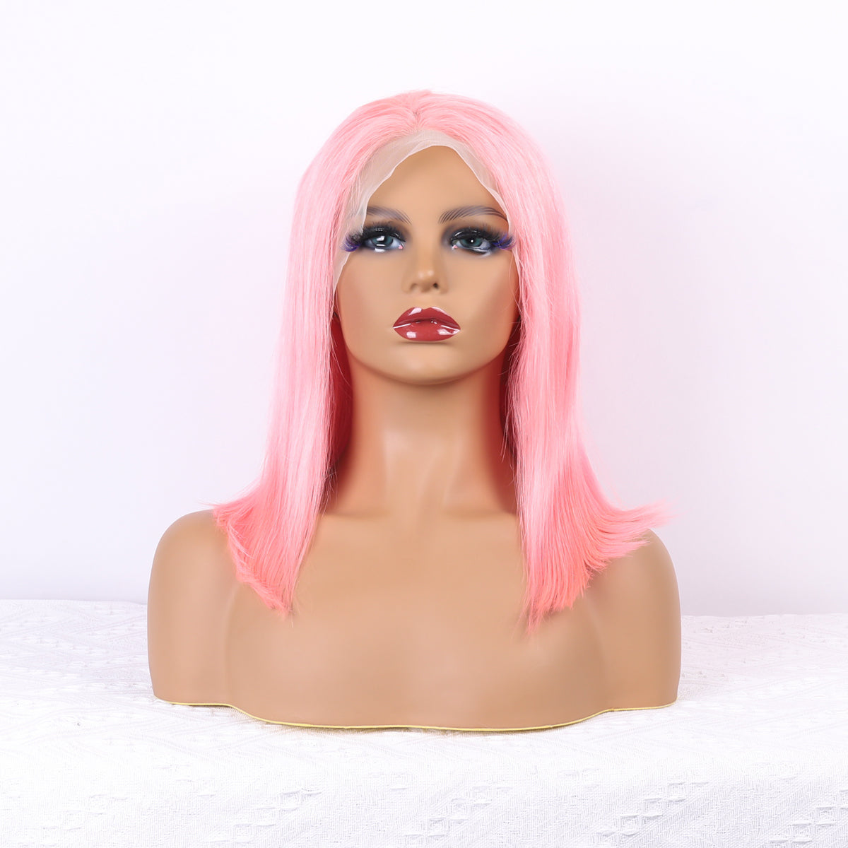 Pink Lace Front Wig Human Hair 13x4 Hd Lace Pink Straight Wigs Human Hair Transparent Lace  Human Hair Wigs for Women