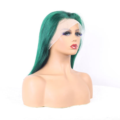 Green Lace Front Wig Human Hair 13x4 Hd Lace Pink Straight Wigs Human Hair Transparent Lace Human Hair Wigs for Women