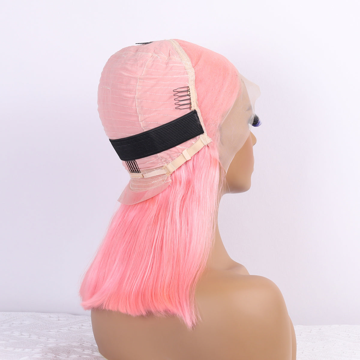 Pink Lace Front Wig Human Hair 13x4 Hd Lace Pink Straight Wigs Human Hair Transparent Lace  Human Hair Wigs for Women