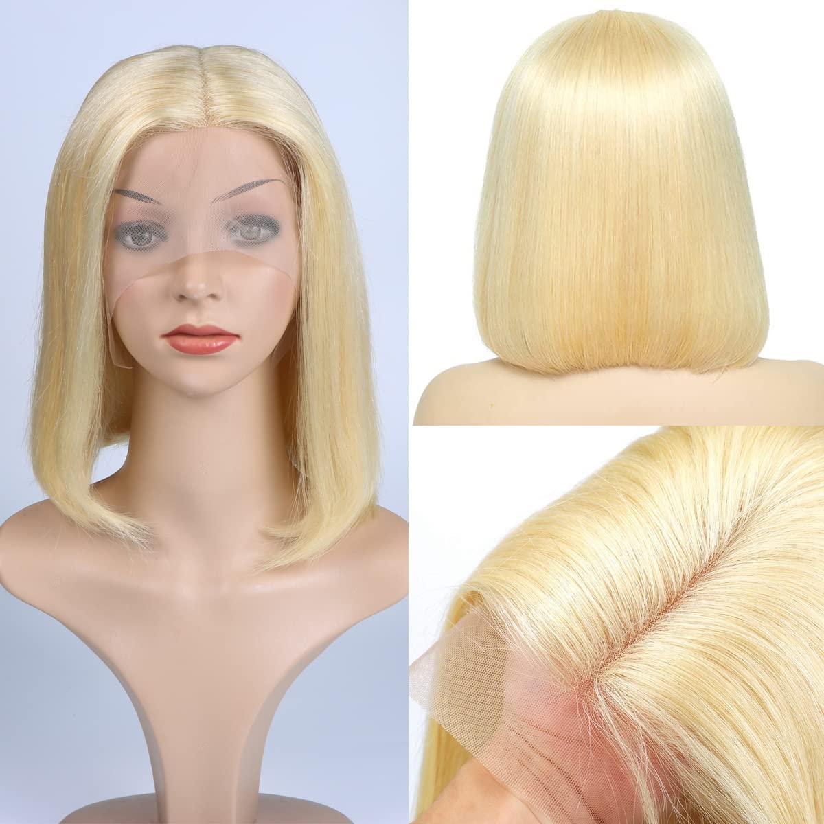 Blonde Wig Human Hair 13X4 HD Transparent 613 Lace Front Wig Human Hair