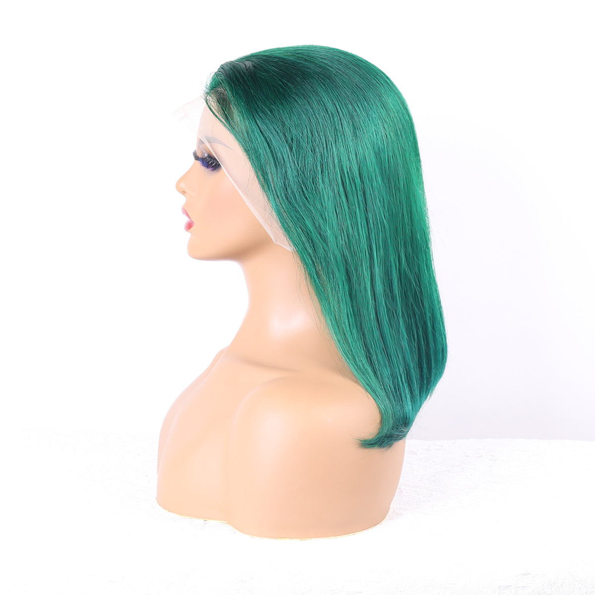 Green Lace Front Wig Human Hair 13x4 Hd Lace green bob wig100% Human Hair