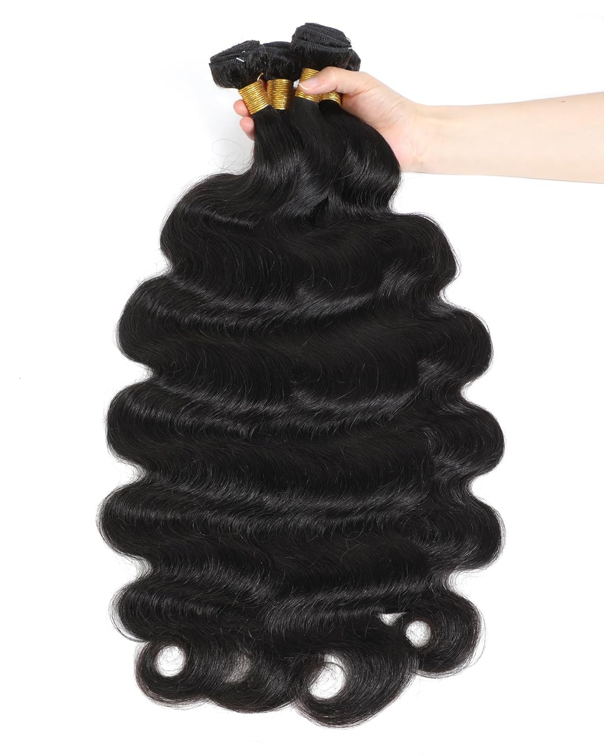 Superior 13x4 Transparent Lace frontal With 3  straight bodywave hairbundle 100% humen hair