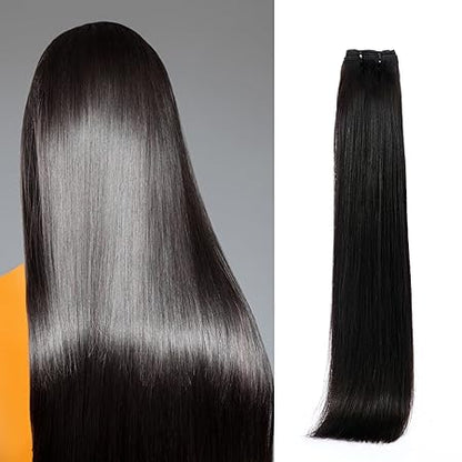 Superior 5x5  transparent Lace Closure With 3 Bundles straight body wave