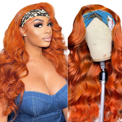 Ginger Orange Lace Front Wigs Human Hair loose Wave 13x4 Transparent HD Lace Frontal Wigs Colored Wigs 350#18inch