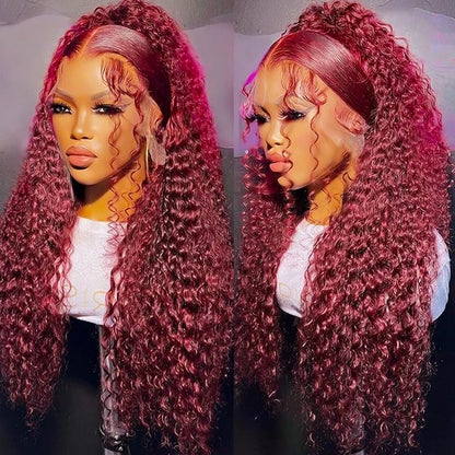 99J Burgundy Lace Front Wigs Human Hair Wig  13x4 HD Lace Frontal Human Hair