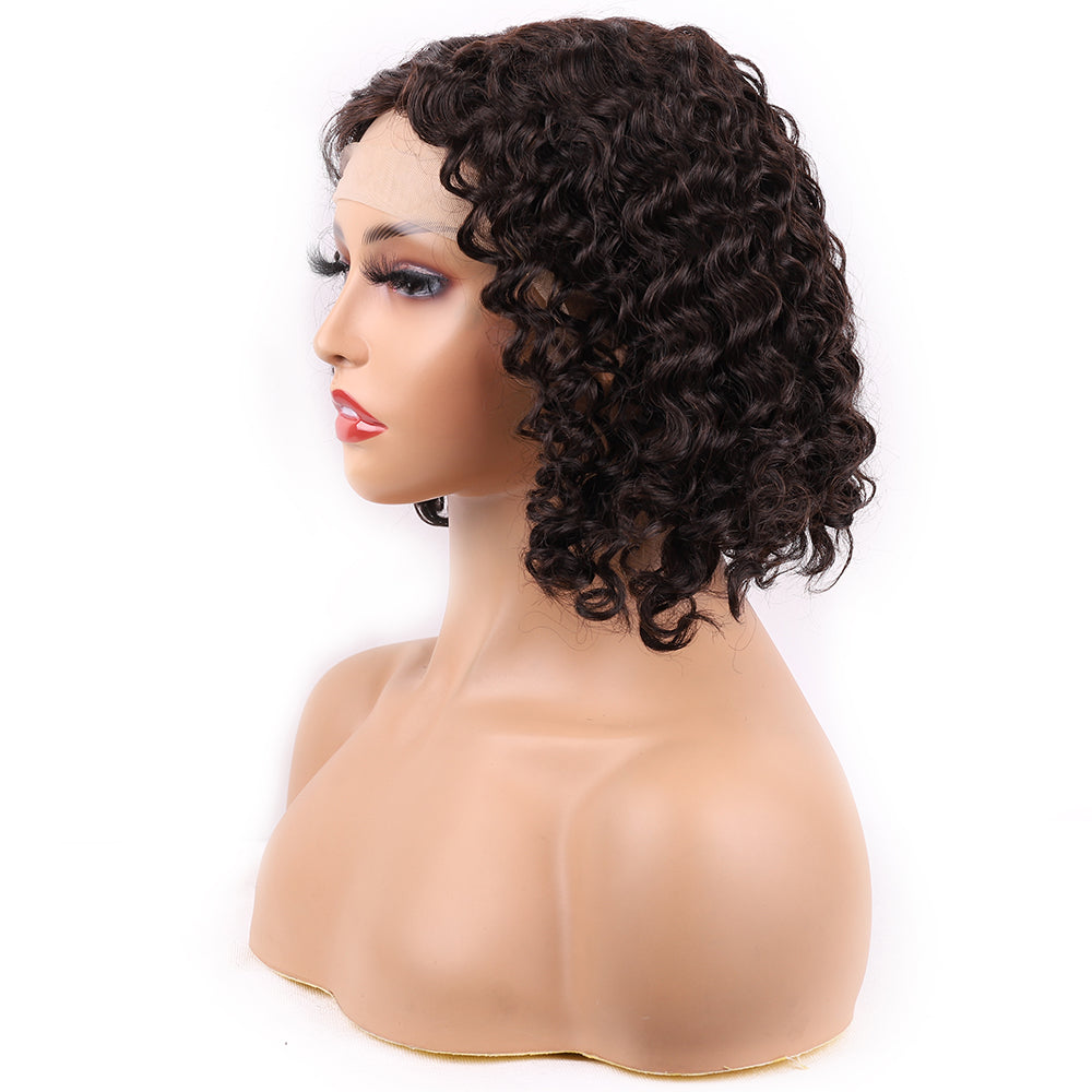 T Lace Deep Wave Bob Human Hair Wig