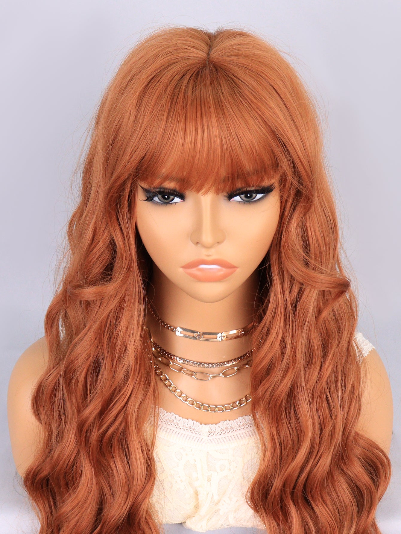 [S73]synthetic hair wavy 439/30A# long synthetic hair wigs for women