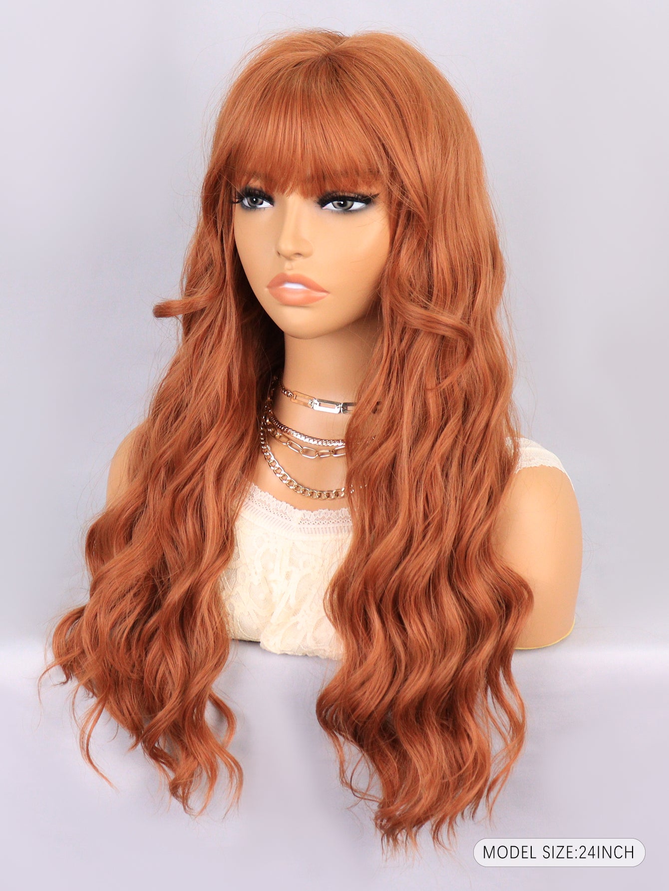 [S73]synthetic hair wavy 439/30A# long synthetic hair wigs for women