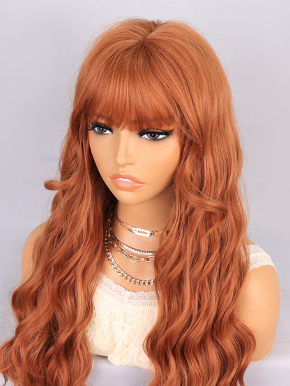 [S73]synthetic hair wavy 439/30A# long synthetic hair wigs for women