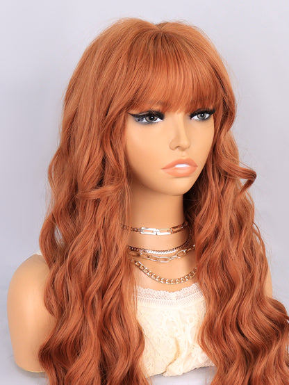 [S73]synthetic hair wavy 439/30A# long synthetic hair wigs for women