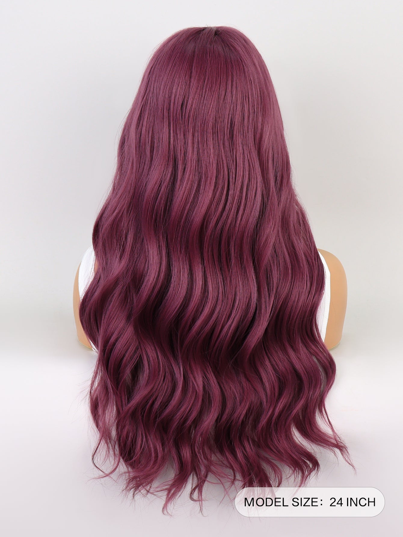 [S71]synthetic hair wavy purplr long synthetic hair wigs for women