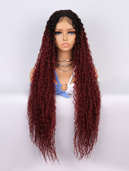 [S48]synthetic hair curly ombre TT2-BUG color long hair wig